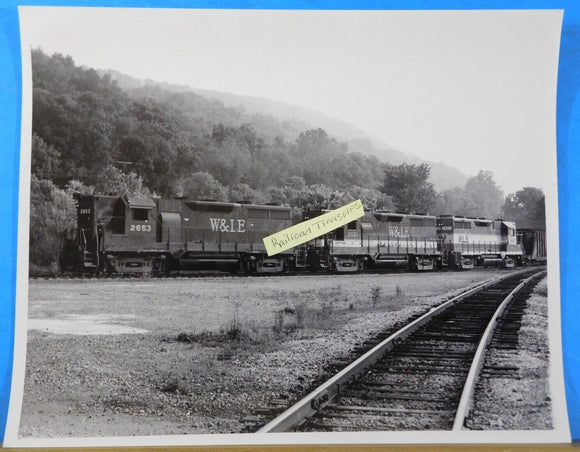 Photo W&LE Locomotive #2653, 2651, 2662 Wheeling & Lake Erie Black & White  8x10