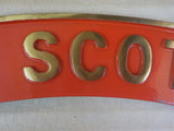 SIgn Flying Scotsman Replica Red 14 ½ x 1 ¾ Metal ?