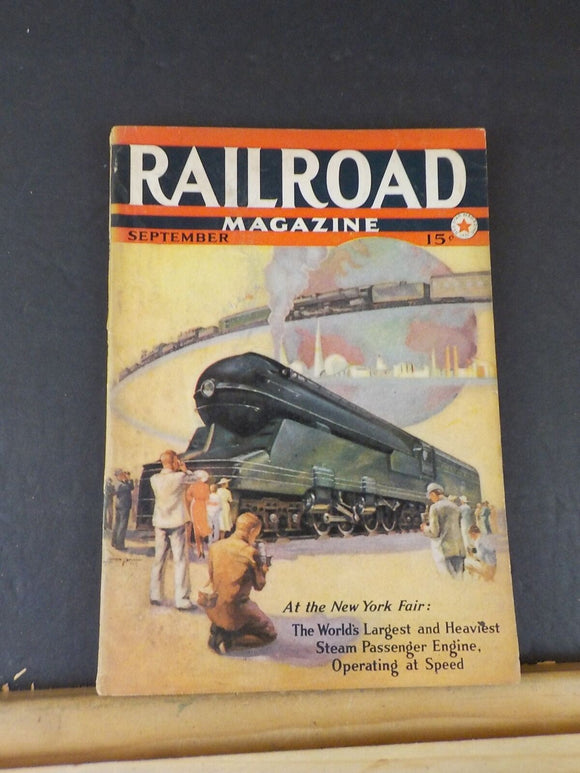 Railroad Magazine 1939 September Mercury Royal Train W&LE Locos