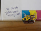 Jaycees California Yellow Woody Wagon With surfboard  PIN