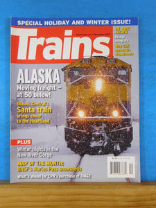 Trains Magazine 2007 December Alaska BNSF Marias Pass snowsheds CPR DM&E