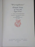 Dictaphone by C King Woodbridge Newcomen Society Electronic Genius of Voice and