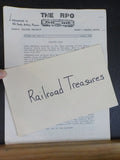 RPO, The Old Smokey Railway Museum Newletter  1981-1982 Various issues LOT of 5