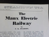 Manx Electric Railway by F.K. Pearson  Stapled booklet