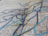 Map Railroads in the United States Western States   FOLDED