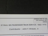 Great Northern Goat Reference Sheet #300 December 2001 ST Paul passenger train s