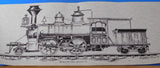 Print Double End Tank Locomotive Pen Drawing Copy 26 x 10