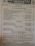 Railroad Stories Magazine 1937 Aug Interurban N Zealand Mikados
