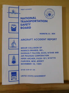 Aircraft Accident Report #87-5 Midair Collision  Nabisco Brands New Jersey 1985