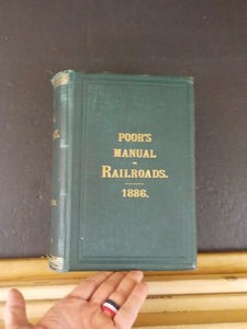 Poor's Manual of Railroads 1886   History rolling stock more