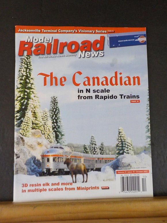 Model Railroad News V27 #10 2021 October The Canadian N Scale 3D resin elk