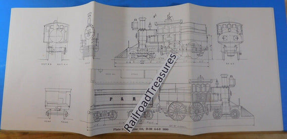 Philadelphia & Reading Railroad Locomotive Diagram Plates Lot of 30