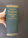 Poor's Manual of Railroads 1880   History rolling stock more
