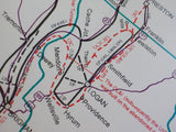Map of Utah Railroads Past and Present 1996   folded