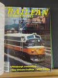 Railfan & Railroad Magazine Bound Volume 4 November 1981 - September 1983 Green