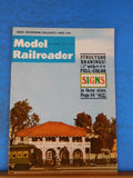 Model Railroader Magazine 1970 September Structure drawins w/ full color signs