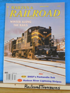 Railfan & Railroad Magazine 2000 February BNSF Panhandle sub Hudson River lightn