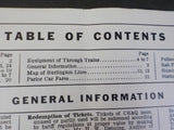Burlington Route System Public Timetable 1963 November-1964 April