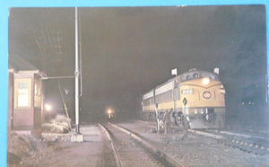 Postcard Canadian National Railways F7 Diesel Class CFA 15d Turcot W Quebec 5 X9