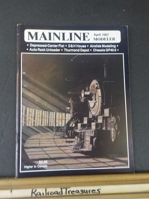 Mainline Modeler 1987 April NYO&W scales Rock Island / Frisco hopper Wabash tool