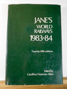 Jane's World Railways 1983-84 DJ 25th edition