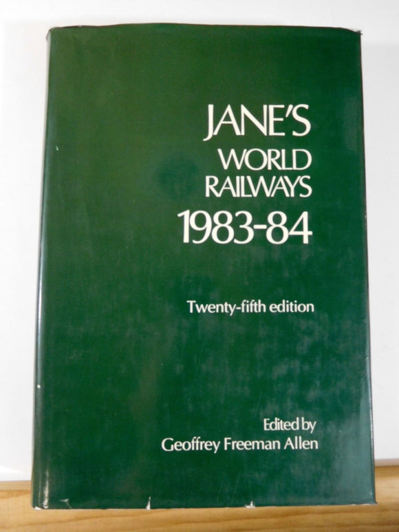Jane's World Railways 1983-84 DJ 25th edition