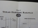 Map Texas Electric Railway Lot of 8 maps