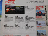 Trains Magazine 2014 January Via Canadian Streamliner San Francisco Peninsula KC