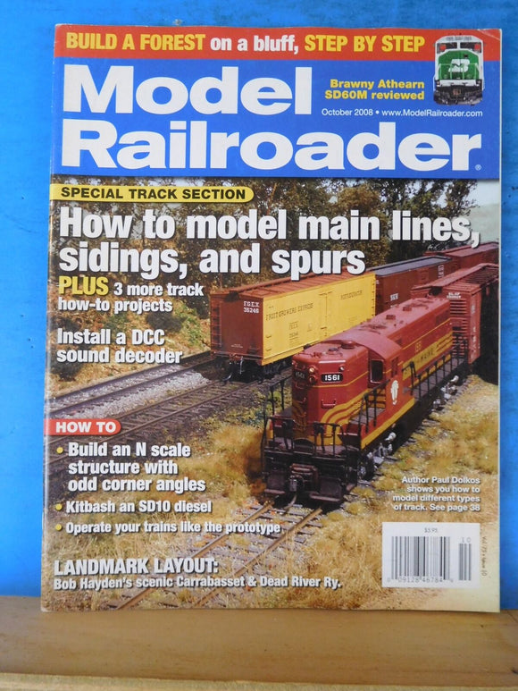 Model Railroader Magazine 2008 October How to model main lines sidings spurs