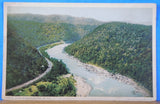 Postcard New River Canyon WV Date unknown Approx. 3 ½ X 5 ½ Inches