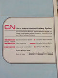 Map CN Across Canada Railway Map Canadian National 1969