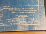 Blueprint PRR Diesel-Electric Locomotives Traction Motor Gear & Pinion  443954
