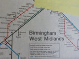 Map British Rail Passenger Network 1983-1984  International Passenger Network