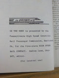 In The News 1983 September High Speed Rail Compact