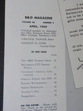 Baltimore & Ohio Employee Magazine 1960 April B&O Fashions aboard the Capitol Lt