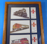 Railroad Art by Michael Scott Kent Santa Fe Motive Power Series 3 prints / frame