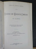 Railroad & Warehouse Commission Illinois 1882 MAP Twelfth Annual Report of RR