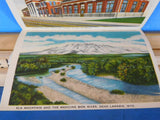 Postcard Union Pacific Souvenir Folder of the Overland Route UP