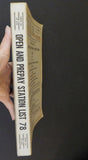 Official List of Open & Prepay stations #78 April 1963 Supplement