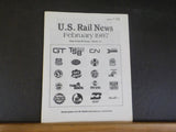 US Rail News 1987 February Our 4th Year Marketplace for the Railroad Industry &