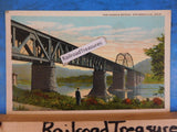 Postcard Pan Handle Bridge Steubenville Ohio.