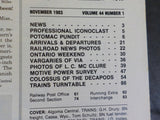 Trains Magazine 1983 November BN Today B Units Fuel tenders Up north with Drury