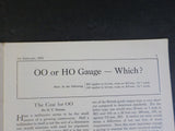 Model Railroader Magazine 1935 January Pacific type steam loco Freelanced coach