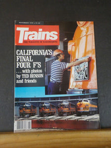 Trains Magazine 1978 November California's final four Fs with photos