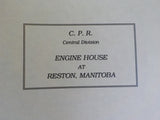 Drawing CPR central division Engine house at Reston Manitoba HO Scale