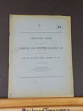 Norfolk and Western Railway Annual Report 21st for the year end December 31 1916