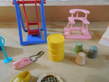 Vintage Dollhouse Furniture and Accessory Lot (37) Pieces Plastic