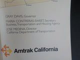 Map Amtrak California Rail Map 1999 June 26 x 34