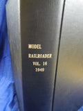 Model Railroader Magazine Bound Volume 16 January-December 1949
