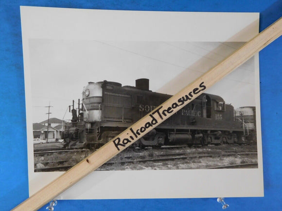 Photo Southern Pacific Railroad Locomotive #155 8 X 10 B&W New Orleans  1965